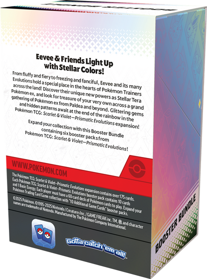 Pokémon TCG: Scarlet and Violet SV8.5 Prismatic Evolutions Booster Bundle