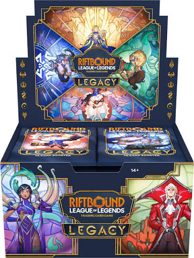RIFTBOUND – LEAGUE OF LEGENDS – BOOSTER-DISPLAY – LEGACY (24 PACKS) – ENG