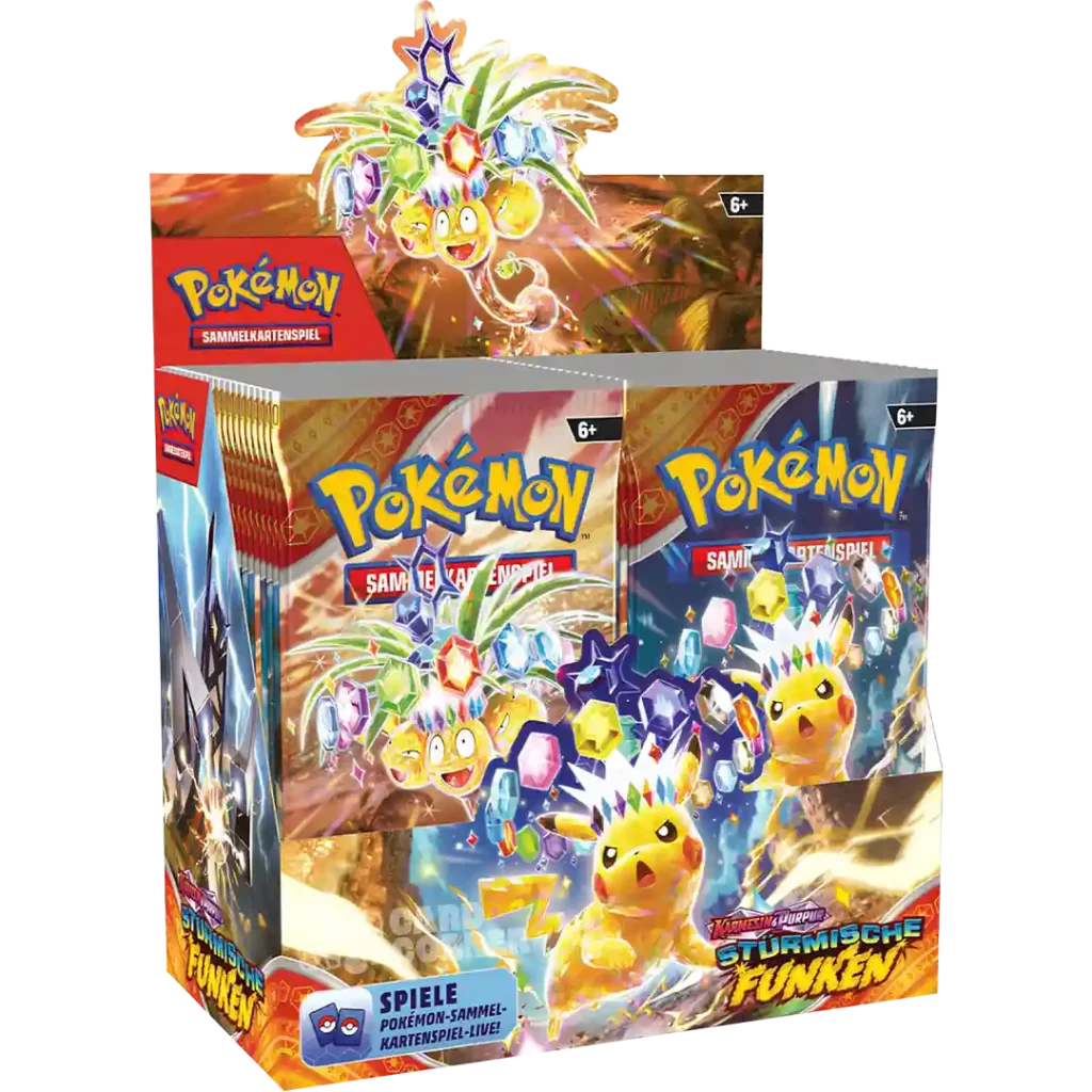 Pokémon TCG: Scarlet and Violet SV08 Surging Spark Booster Display