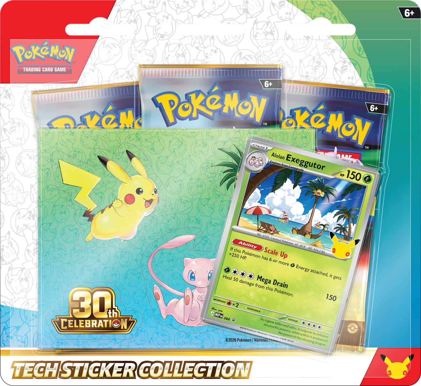 Pokémon TCG 30th Celebration Tech Sticker Collection