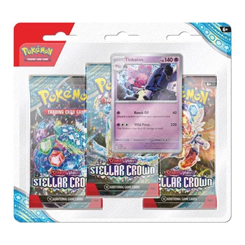 Pokémon TCG: Scarlet & Violet SV07 – Stellar Crown 3-Pack Blister Tinkaton