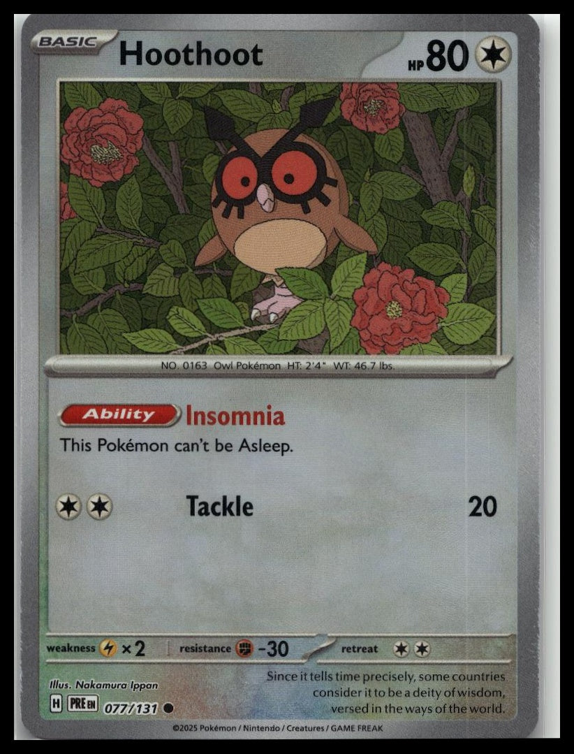 SV: Prismatic Evolutions #077/131 Hoothoot (Poke Ball Pattern)