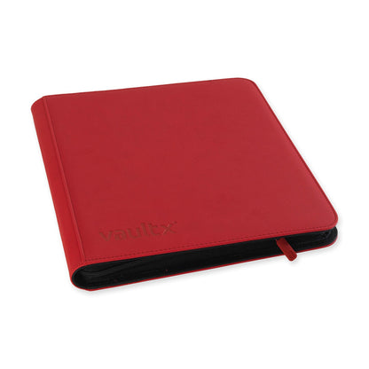 Exo-Tec Zip Binder 12-Pocket Sideloading Trading Carde Binder - Red