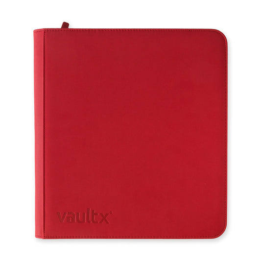 Exo-Tec Zip Binder 12-Pocket Sideloading Trading Carde Binder - Red