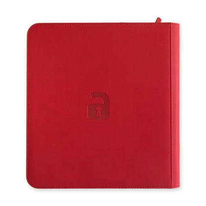 Exo-Tec Zip Binder 12-Pocket Sideloading Trading Carde Binder - Red