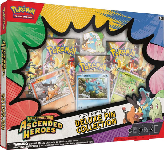 Pokémon TCG: ME2,5 Ascended Heroes First Partners Deluxe Pin Collection