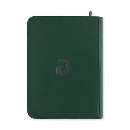 Exo-Tec Zip Binder 9-Pocket Sideloading Trading Carde Binder - Green