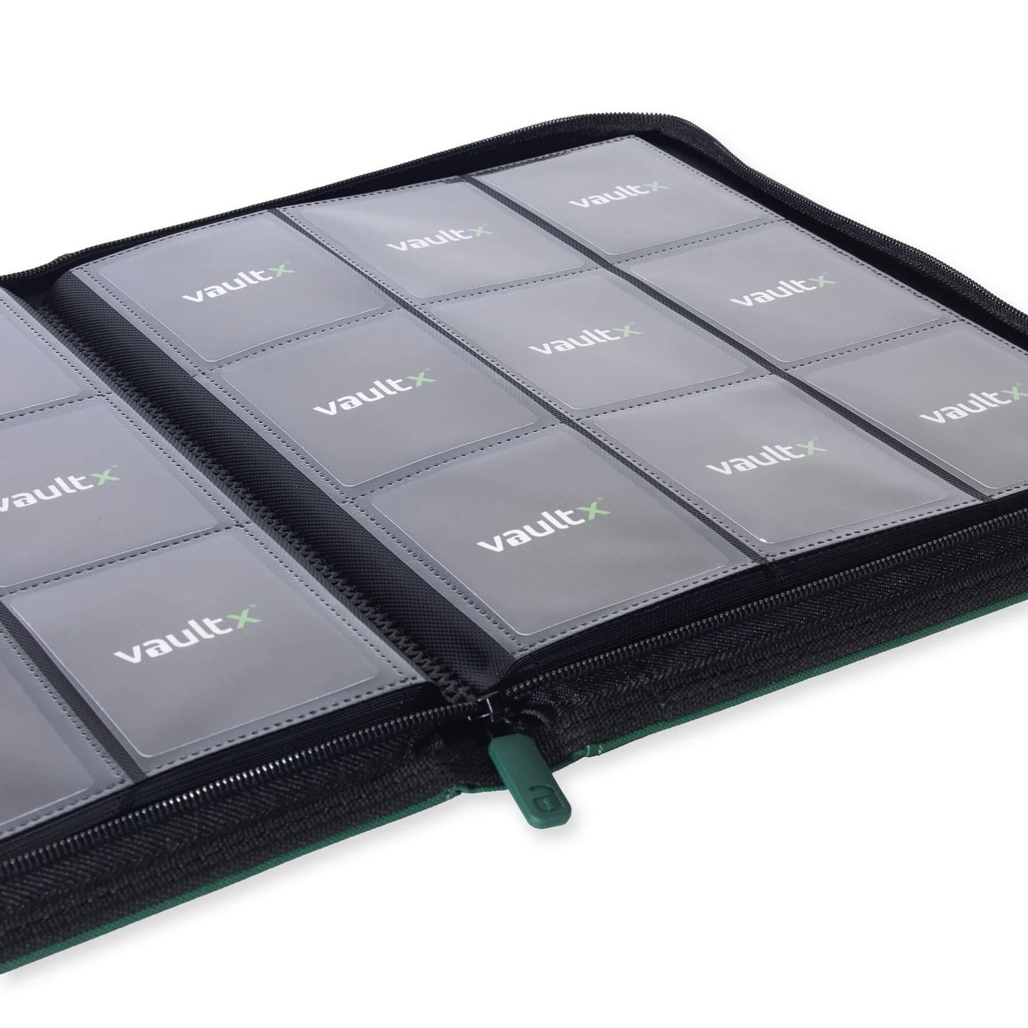 Exo-Tec Zip Binder 9-Pocket Sideloading Trading Carde Binder - Green