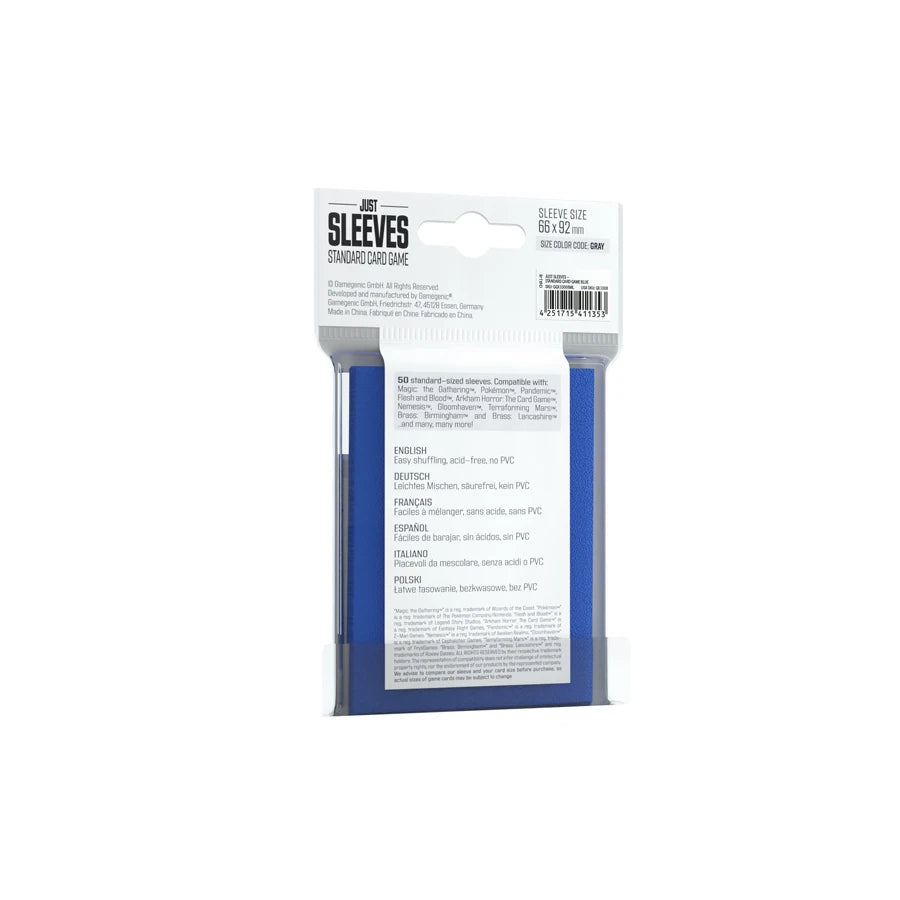Just Sleeves – Standard Card Game Sleeves (Blue)