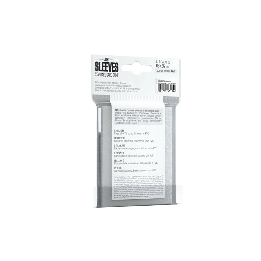 Just Sleeves – Standard Card Game Sleeves (White)