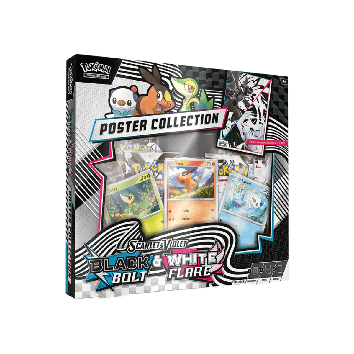 Pokémon TCG: Scarlet & Violet 10.5 Black Bolt & White Flare Unova Poster Collection