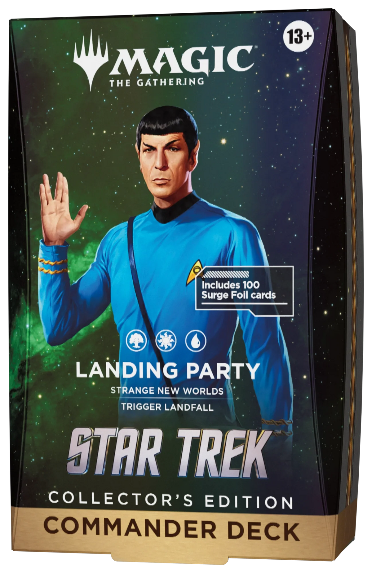 Official Star Trek landing-collector product packaging