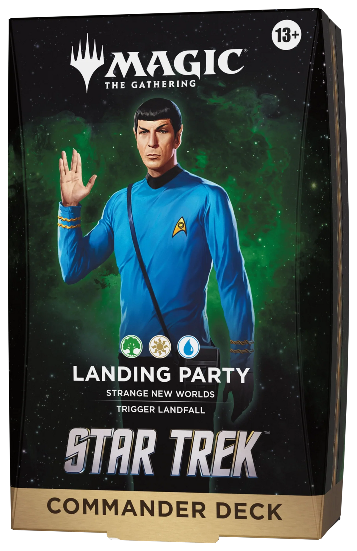 Official Star Trek landing-party product packaging