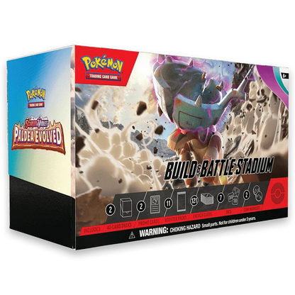 Pokémon Scarlet and Violet SV02 Paldea Evolved Build and Battle Stadium (11 Boosters)