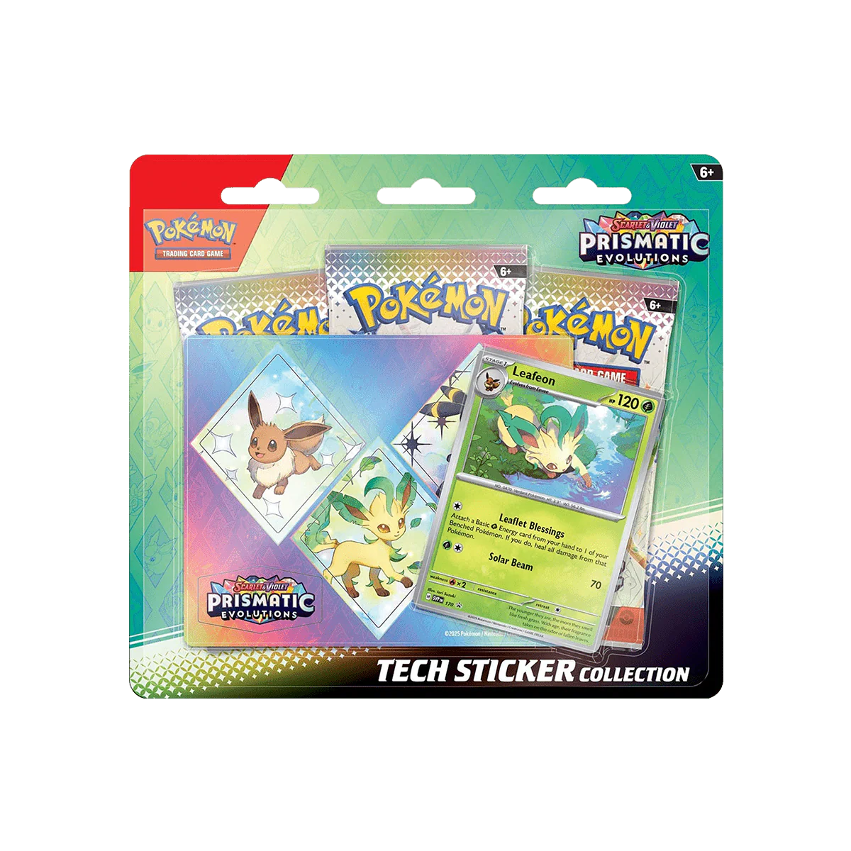 Pokémon TCG: Scarlet and Violet Prismatic Evolutions Tech Sticker Collection (Random)