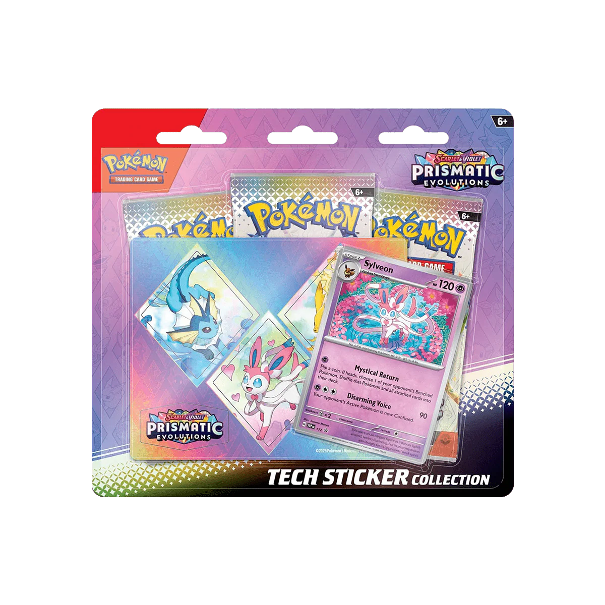 Pokémon TCG: Scarlet and Violet Prismatic Evolutions Tech Sticker Collection (Random)