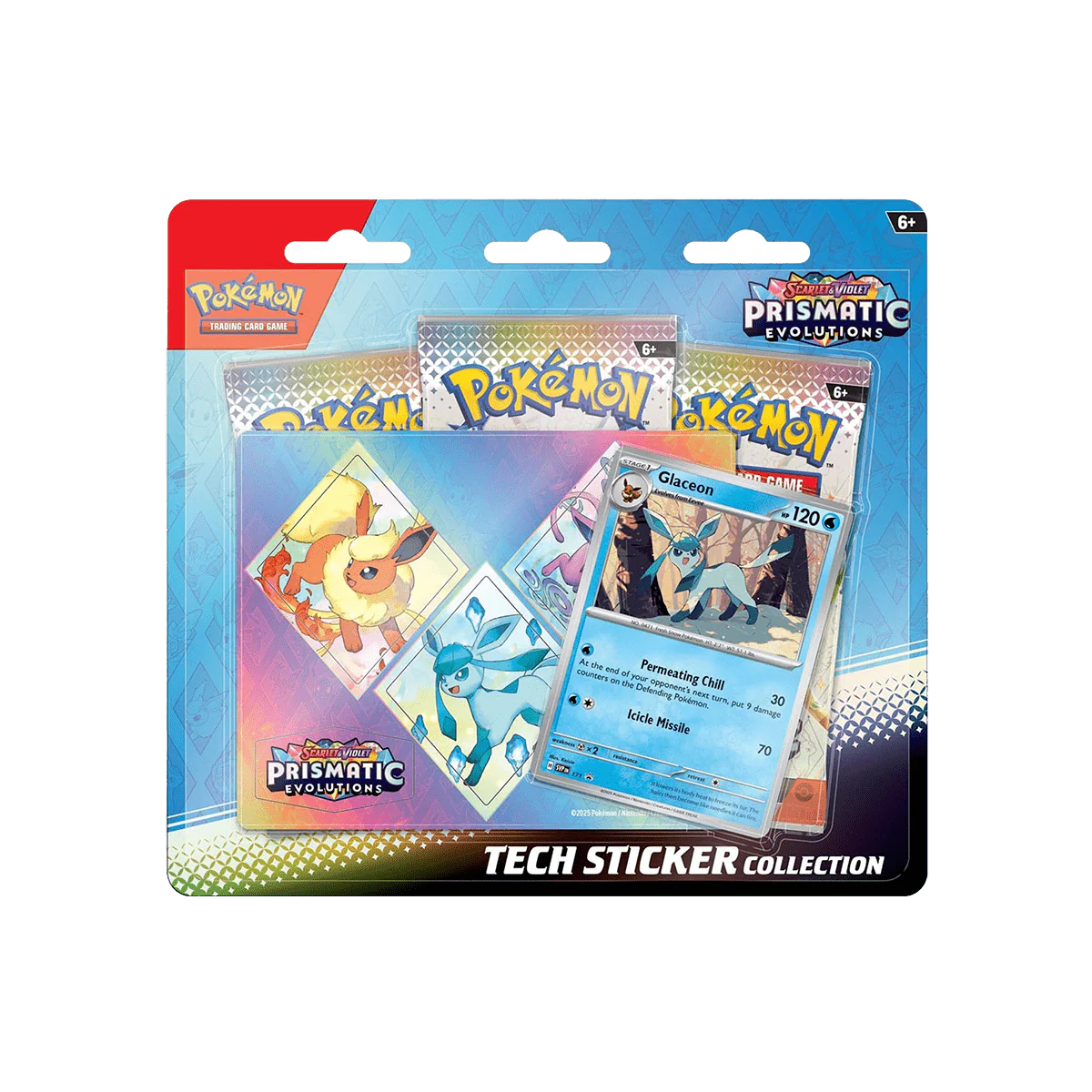 Pokémon TCG: Scarlet and Violet Prismatic Evolutions Tech Sticker Collection (Random)