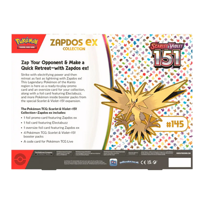 Pokémon TCG: Scarlet and Violet 151 Zapdos EX Collection