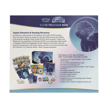 Pokémon TCG: Sword & Shield S11 Silver Tempest Elite Trainer Box