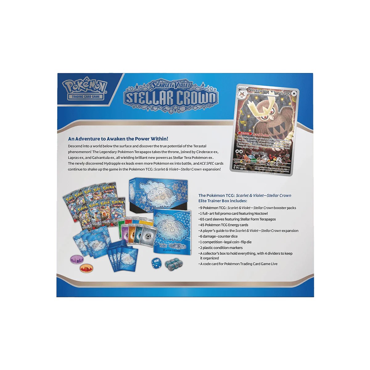 Pokémon TCG: Scarlet & Violet SV07 – Stellar Crown Elite Trainer Box