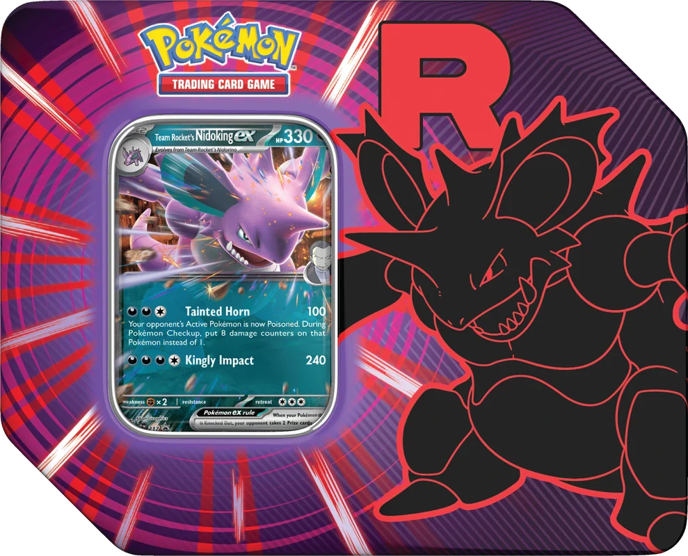 Pokémon TCG: Scarlet &amp; Violet – Team Rocket Tin (Amerikanische Ausgabe)