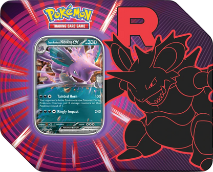 Pokémon TCG: Scarlet &amp; Violet – Team Rocket Tin (Amerikanische Ausgabe)