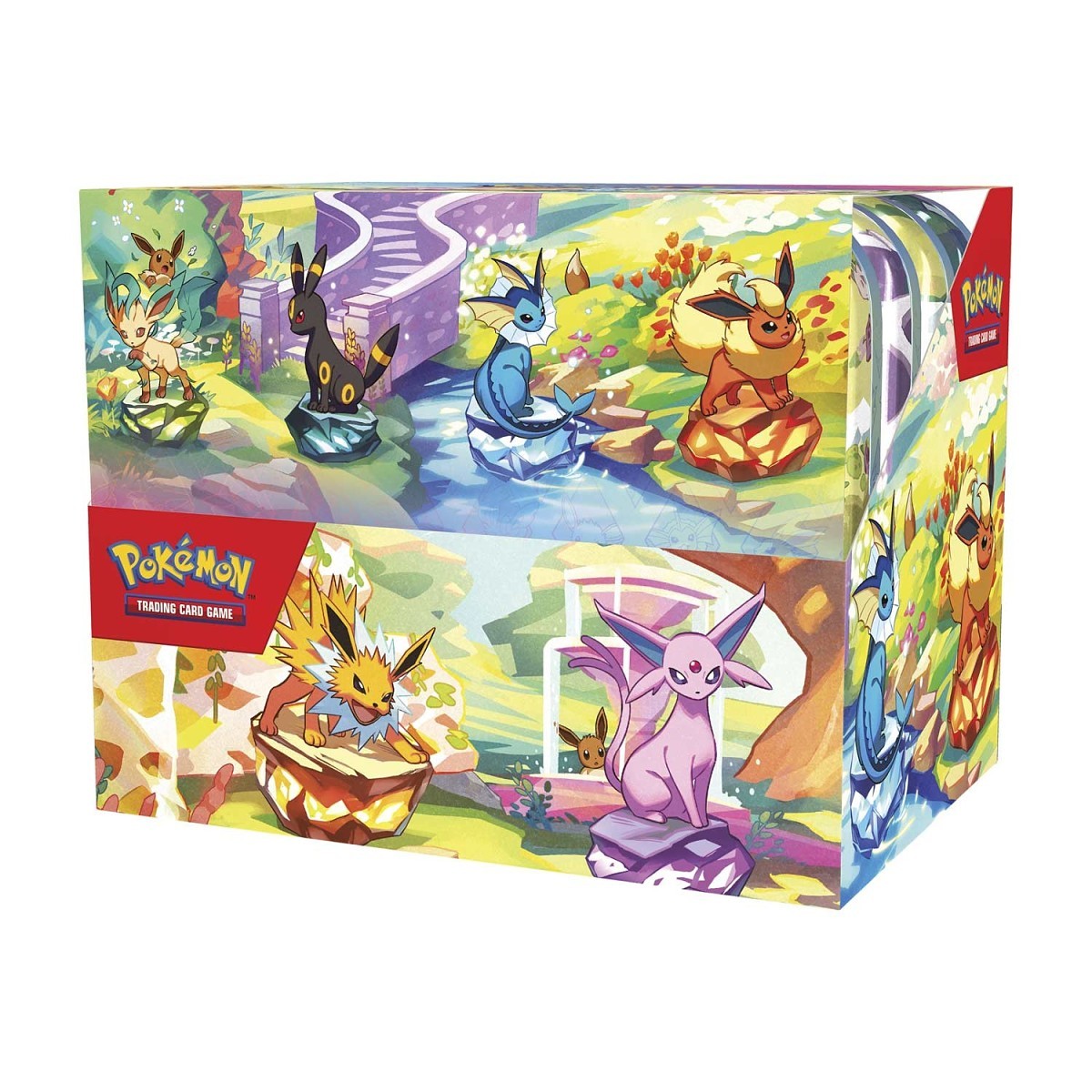 Pokémon TCG: Scarlet and Violet Prismatic Evolutions Mini Tins Display