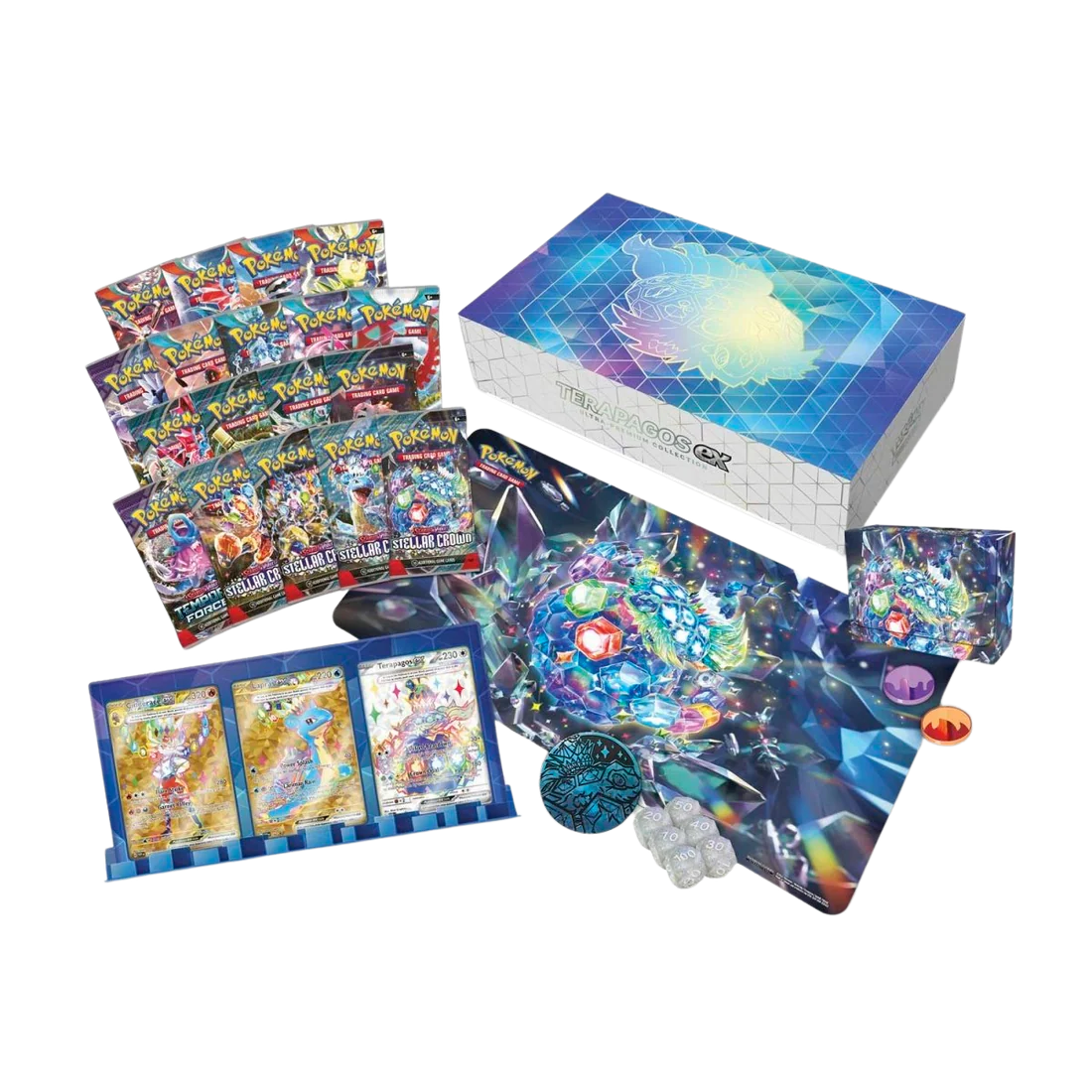 Pokémon Scarlet and Violet Ultra Premium Collection Terapagos Ex (18 Boosters)